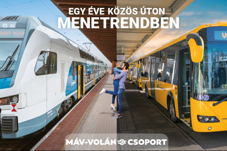 Mintegy 700 millióan utaztak tavaly a MÁV-Volán-csoport járatain